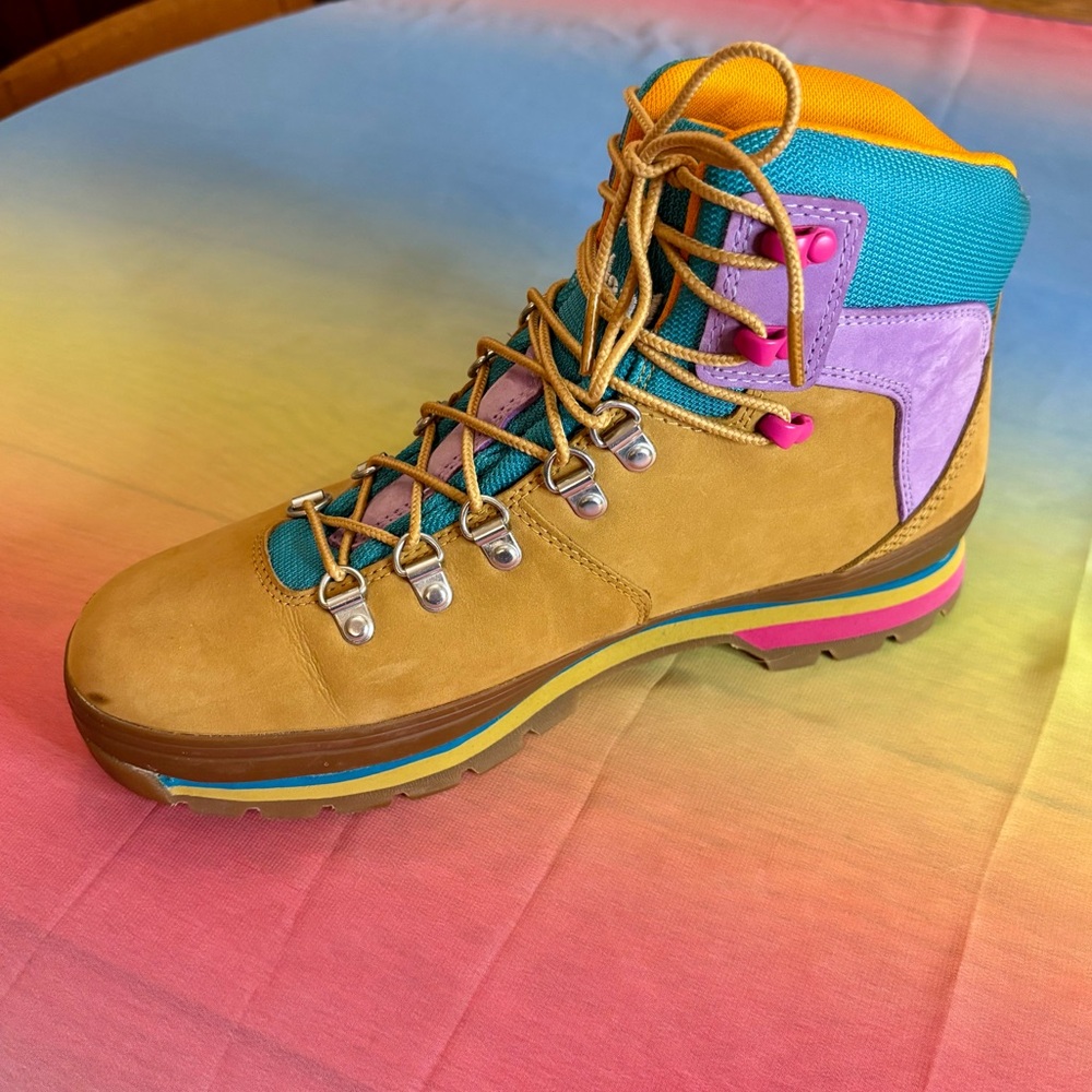 Timberland Euro Waterproof Hiker Boot In Wheat Nubuck Leather Size 10 Womenโs ๐ - Picture 5 of 16